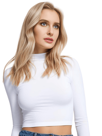 Thumbnail for Women's Cotton Cross Strap Crop Top -, Top , Drestiny , Australia, Canada, Crop Tops, Gender_Women, L, Long Sleeves, M, New Zealand, S, United Kingdom, United States, White , Drestiny , www.shopdrestiny.com