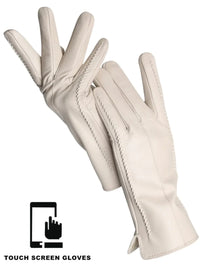 Thumbnail for Women's Sheepskin Gloves Touch Screen Driving Gloves For Women Leather Gloves High Quality