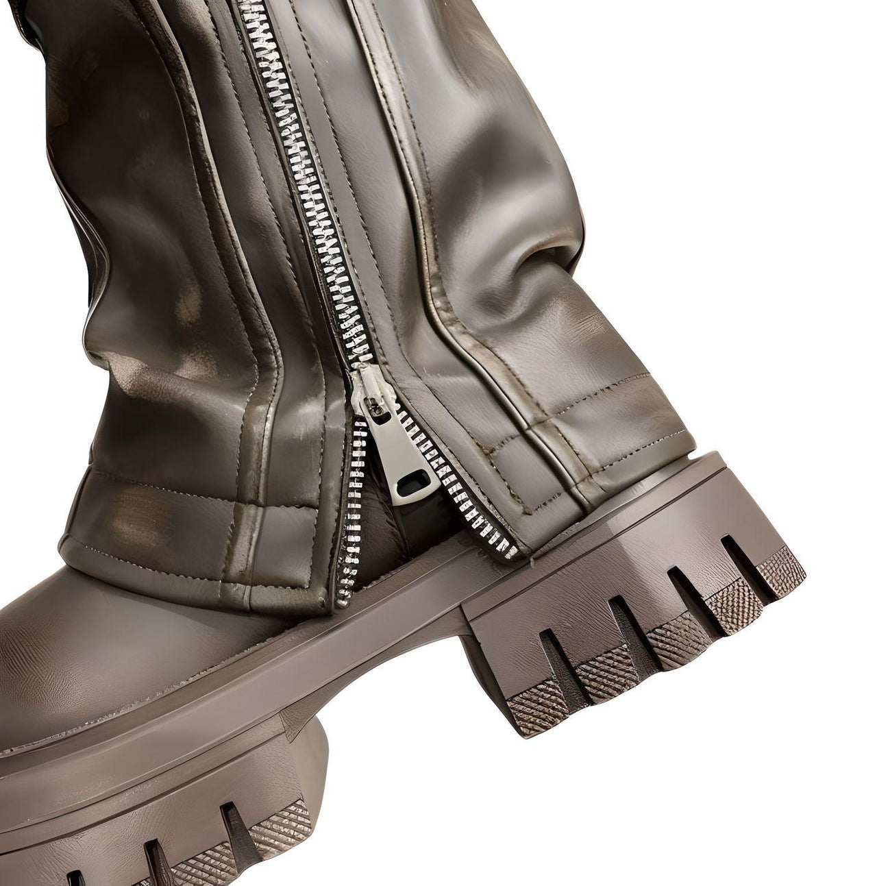 Women's Belt Buckle Chunky Boots Fashion Side Zipper Modern Boots Women High Quality Round Toe Mid-Calf Boots -, Boots , Drestiny , 5, 6, 6.5, 7.5, 8.5, 9, Australia, Black, Boots, Brown, FR, Heels, New Zealand, United Kingdom, United States , Drestiny , www.shopdrestiny.com