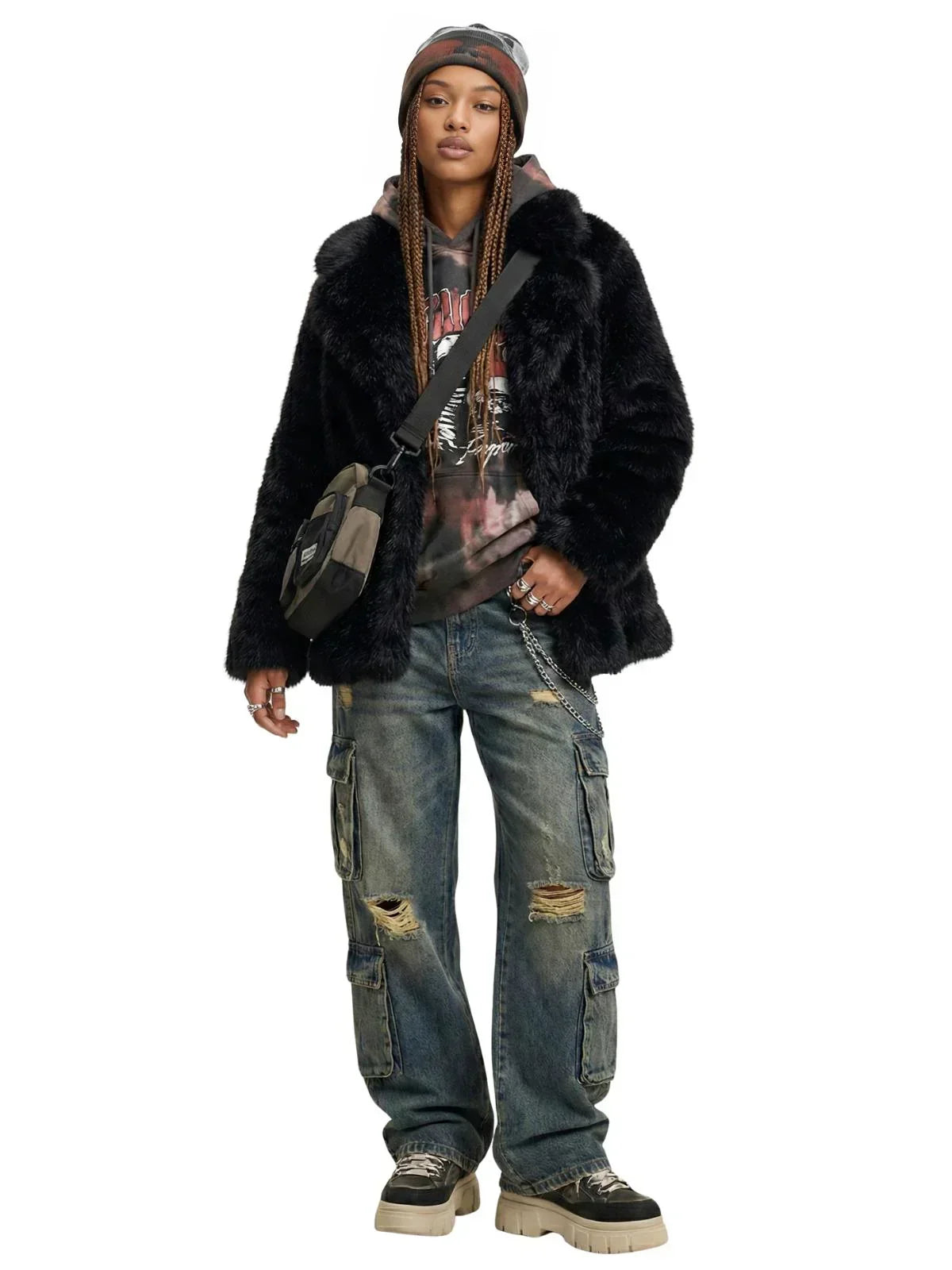 Women's Oversized Teddy Coat High Quality Luxury Faux Fur Coat Thick Warm Overcoat Outerwear Long Faux Fox Fur Jacket