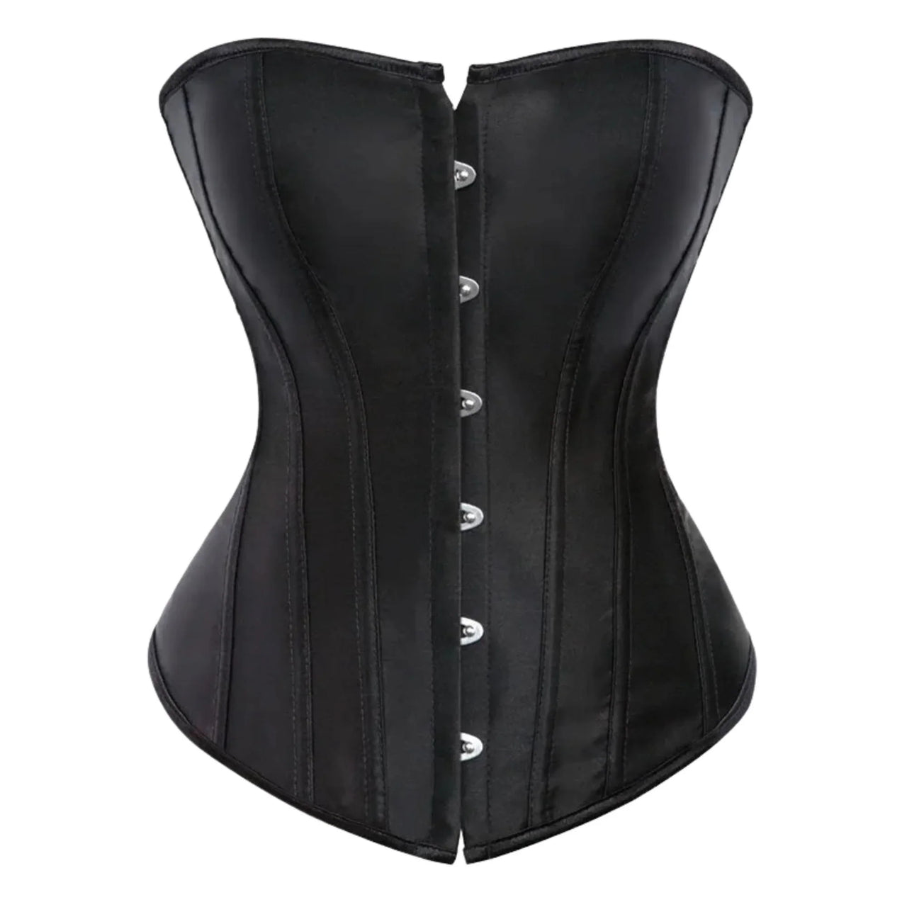 Women's Satin Corset Top Plus Size Bustiers Over Bust Sexy Vintage Style Bridal Corset Women