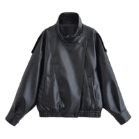 Thumbnail for Black leather jacket on a white background