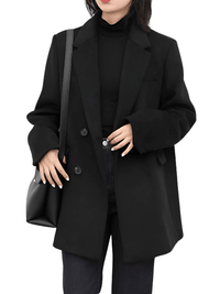 Thumbnail for Women's Wool Blend Coat Mid-Long Woolen Jacket Thick Warm Women's Overcoat Office Lady -, Coats , Drestiny , Black, Brown, Coats, Jackets, L, M, S, United Kingdom, United States, XL, XXL , Drestiny , www.shopdrestiny.com