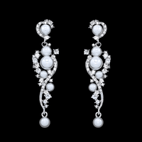 Thumbnail for Women's Bridal Earrings -, Earrings , Drestiny , Australia, Canada, Earrings, Gender_Women, Gold, New Zealand, Silver, United Kingdom, United States, White , Drestiny , www.shopdrestiny.com