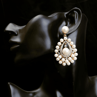Thumbnail for Women's Bridal Earrings -, Earrings , Drestiny , Australia, Canada, Earrings, Gender_Women, Gold, New Zealand, Silver, United Kingdom, United States, White , Drestiny , www.shopdrestiny.com