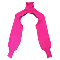 Thumbnail for Hot pink turtleneck sweater on a white background