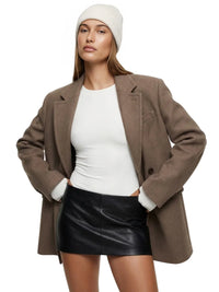 Thumbnail for Women's Wool Blend Coat Mid-Long Woolen Jacket Thick Warm Women's Overcoat Office Lady