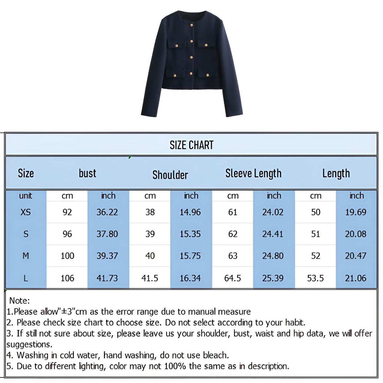 Women's Button Cropped Jacket Demi-Season Short Coats Elegant Women's Coat, Drestiny, Jackets, Long Sleeves, United States, USA, Australia, New Zealand, United Kingdom, UK, XS, 2, S, 4, M, 6, L, 8, 10, Brown-Green, Beige, Black, Pink, Navy, Red, crop jacket for women, women's cropped jacket, short jackets for women, shopdrestiny.com
