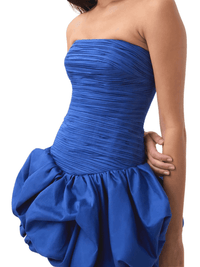 Thumbnail for Women's Summer Strapless Mini Dress Bandeau High Waist Patchwork Folds Slimming Dresses Female, Drestiny, Mini Dresses, Strapless, Sleeveless, Off Shoulder, S, M, L, XL, 4, 6, 8, 10, 12, Blue Print, Deep Pink Print, Pink, White, Blue, United States, Australia, New Zealand, Canada, strapless mini dress, blue strapless mini dress, bodycon strapless mini dress, summer mini dresss, bandeau mini dress, going out strapless mini dress, shopdrestiny.com