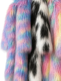Thumbnail for Women's Colorful Long Faux-Fur Coat Furry Jacket Mongolian Fur Faux Coat New In Coats & Jackets