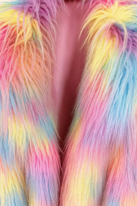 Thumbnail for Women's Colorful Long Faux-Fur Coat Furry Jacket Mongolian Fur Faux Coat New In Coats & Jackets