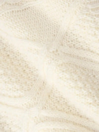 Thumbnail for Women's Cropped Argyle Sweater Long Sleeve Oversized Sweater Autumn Winter Y2K Crop Top Streetwear