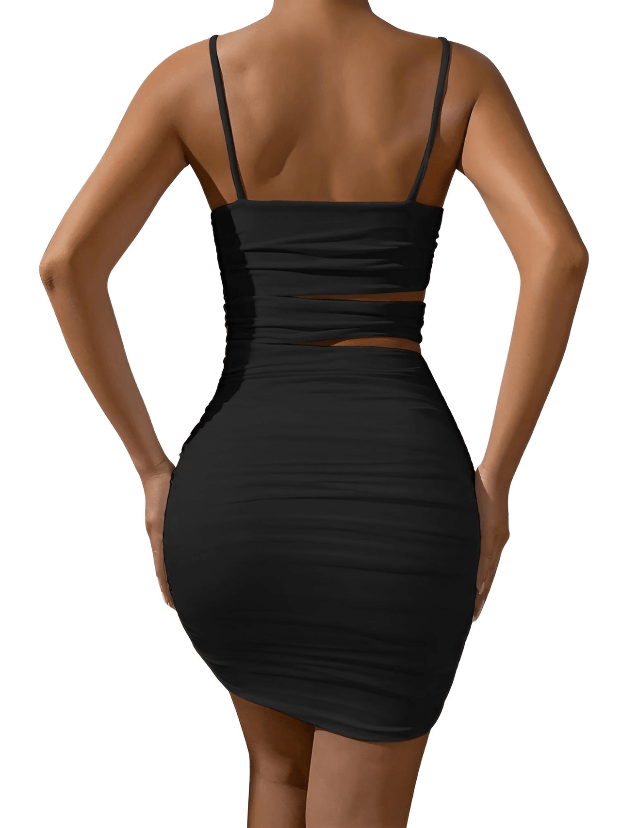 Women's Cut-Out Bodycon Mini Dress Party Evening Outfit Nightclub Dress, Drestiny, Mini Dresses, Sleeveless, XS, S, M, L, White, Black, United States, USA, Gender_Women, Australia, New Zealand, United Kingdom, UK, Women's Cut-Out Bodycon Mini Dress Party Evening Outfit Nightclub Dress, shopdrestiny.com
