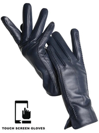 Thumbnail for Women's Sheepskin Gloves Touch Screen Driving Gloves For Women Leather Gloves High Quality