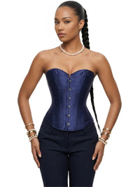 Thumbnail for Women's Satin Corset Top Plus Size Bustiers Over Bust Sexy Vintage Style Bridal Corset Women