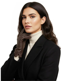 Thumbnail for Women's Sheepskin Gloves Touch Screen Driving Gloves For Women Leather Gloves High Quality