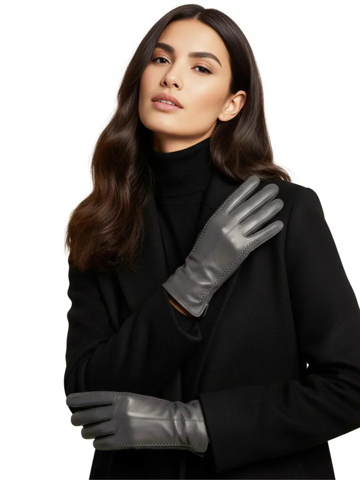 Women's Sheepskin Gloves Touch Screen Driving Gloves For Women Leather Gloves High Quality