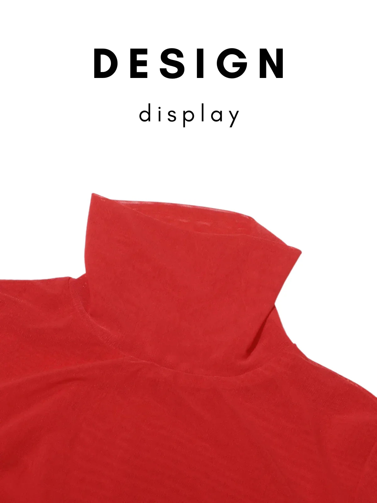 Women's Draped Turtleneck Top Long Sleeve Slimming Designer Top Female Fashion