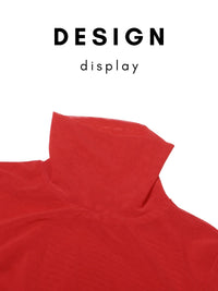 Thumbnail for Women's Draped Turtleneck Top Long Sleeve Slimming Designer Top Female Fashion