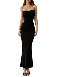 Thumbnail for Black spaghetti strap dress on a white background