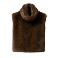Thumbnail for Brown fur vest on a white background