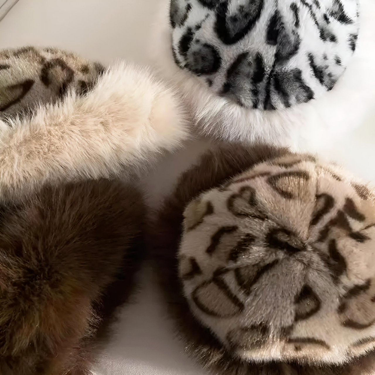 Women's Faux Fur Hat Hot Leopard Print Fur Hat Female Faux Fur Thick Winter Hat, Drestiny, Hats, Faux Fur Hats, United States, USA, Canada, Australia, New Zealand, United Kingdom, UK, Leopard Print Faux Fur Hat, Women's Faux Fur Bucket Hat, Fluffy Bucket Hat, Black Faux Fur Hat, shopdrestiny.com