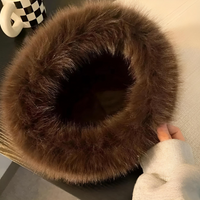 Thumbnail for Women's Faux Fur Hat Hot Leopard Print Fur Hat Female Faux Fur Thick Winter Hat, Drestiny, Hats, Faux Fur Hats, United States, USA, Canada, Australia, New Zealand, United Kingdom, UK, Leopard Print Faux Fur Hat, Women's Faux Fur Bucket Hat, Fluffy Bucket Hat, Black Faux Fur Hat, shopdrestiny.com