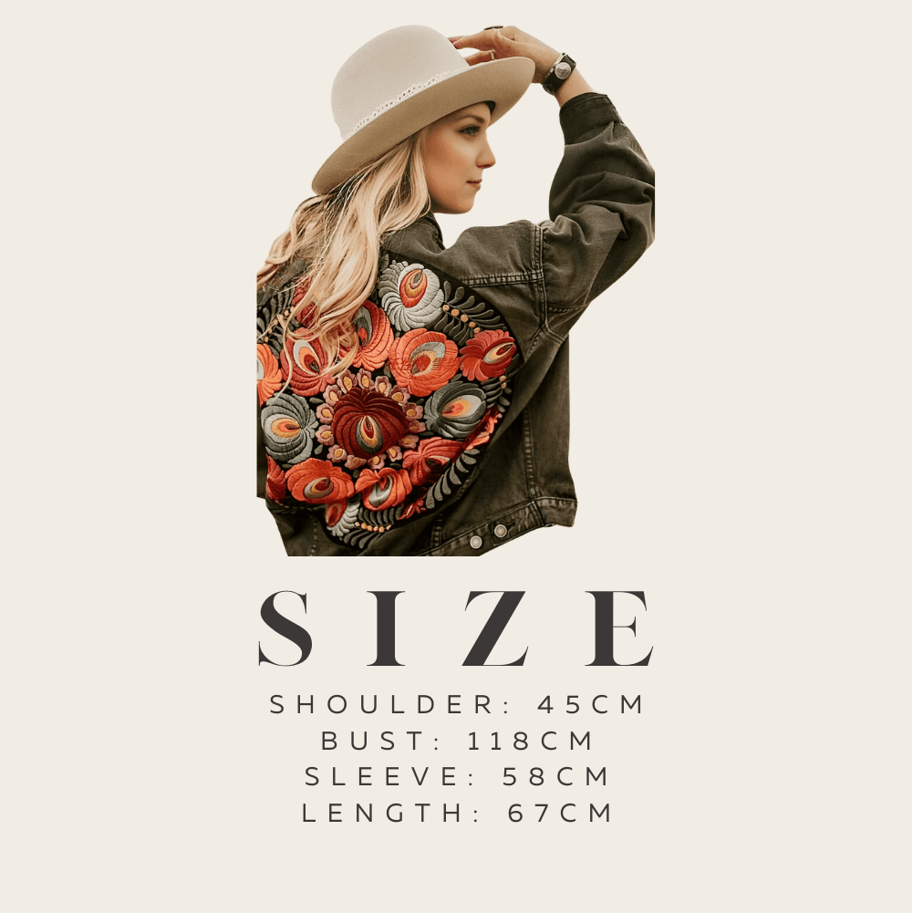 Women's Floral Embroidered Black Denim Jacket -, Jackets , Drestiny , Australia, Black, Dark Red, Green, Jackets, New Zealand, Orange, Pink, United Kingdom, United States , Drestiny , www.shopdrestiny.com