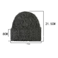 Thumbnail for Women's Fluffy Alpaca Beanies Warm Knitted Hat Winter Bonnet, Drestiny, Hats, Beanies, Real Fur Beanies, United States, USA, Canada, Australia, New Zealand, United Kingdom, UK, Brown, Grey, Dark Grey, Black, White, Cream, Oatmeal, Fluffy Alpaca Wool Beanie, Luxury Alpaca Knitwear, Hypoallergenic Wool Beanie, Warmest Winter Beanie, shopdrestiny.com