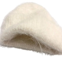Thumbnail for Women's Fluffy Alpaca Beanies Warm Knitted Hat Winter Bonnet