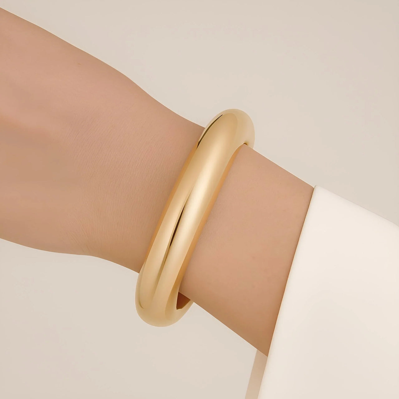 Exaggerated Women's Gold Chunky Bangles Arm Bracelet Women's Jewelry