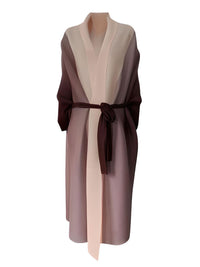 Thumbnail for Women's Gradient Pleated Jacket Bat Sleeve Scarf Collar Long Jacket Female Fashion Clothing -, Jackets , Drestiny , Australia, Black, Blue, Brown, Burgundy, Coffee, Dark Brown, Dark Green, Dark Grey, Dark Red, Gold, Green, Jackets, Light Blue, Light Brown, Light Purple, Long Sleeves, New Zealand, Orange, Pink, Purple, United Kingdom, United States, Violet Red, Yellow , Drestiny , www.shopdrestiny.com