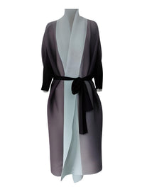 Thumbnail for Women's Gradient Pleated Jacket Bat Sleeve Scarf Collar Long Jacket Female Fashion Clothing -, Jackets , Drestiny , Australia, Black, Blue, Brown, Burgundy, Coffee, Dark Brown, Dark Green, Dark Grey, Dark Red, Gold, Green, Jackets, Light Blue, Light Brown, Light Purple, Long Sleeves, New Zealand, Orange, Pink, Purple, United Kingdom, United States, Violet Red, Yellow , Drestiny , www.shopdrestiny.com