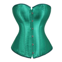 Thumbnail for Green satin corset on a white background