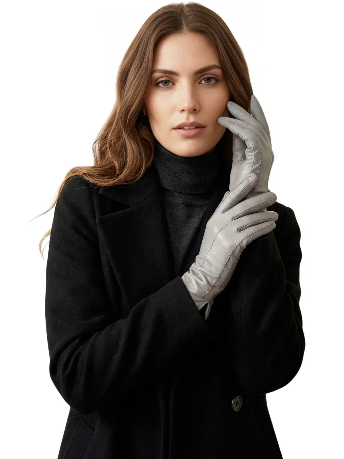 Women's Sheepskin Gloves Touch Screen Driving Gloves For Women Leather Gloves High Quality