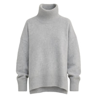 Thumbnail for Grey turtleneck sweater on a white background