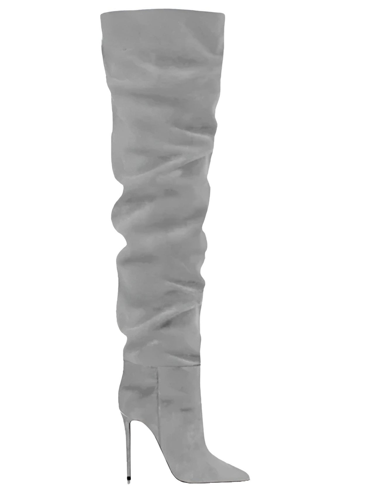 Women's Suede Stiletto Boots Over The Knee Pointed Toe Sexy High Heels Long Boots Solid Color Women's Winter Designer Shoes, Drestiny, Boots, Thigh Highs, Over The Knee Boots, Stilettos, Heels, High Heels, FR, United States, Canada, Australia, New Zealand, United Kingdom, Brown, Green, Khaki, Purple, Grey, Blue, Black, shopdrestiny.com