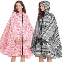 Thumbnail for Women's Hooded Raincoat Waterproof Poncho -, Coats & Jackets , Drestiny , Australia, Beige, Black, Blue, Dark Blue, FR, Green, Light Brown, Navy, New Zealand, Off White, Pale Green, Pink, Ponchos, Raincoats, Deep Pink, Tan, United Kingdom, United States, White, Yellow , Drestiny , www.shopdrestiny.com