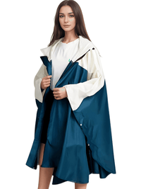 Thumbnail for Women's Hooded Raincoat Waterproof Poncho -, Coats & Jackets , Drestiny , Australia, Beige, Black, Blue, Dark Blue, FR, Green, Light Brown, Navy, New Zealand, Off White, Pale Green, Pink, Ponchos, Raincoats, Deep Pink, Tan, United Kingdom, United States, White, Yellow , Drestiny , www.shopdrestiny.com