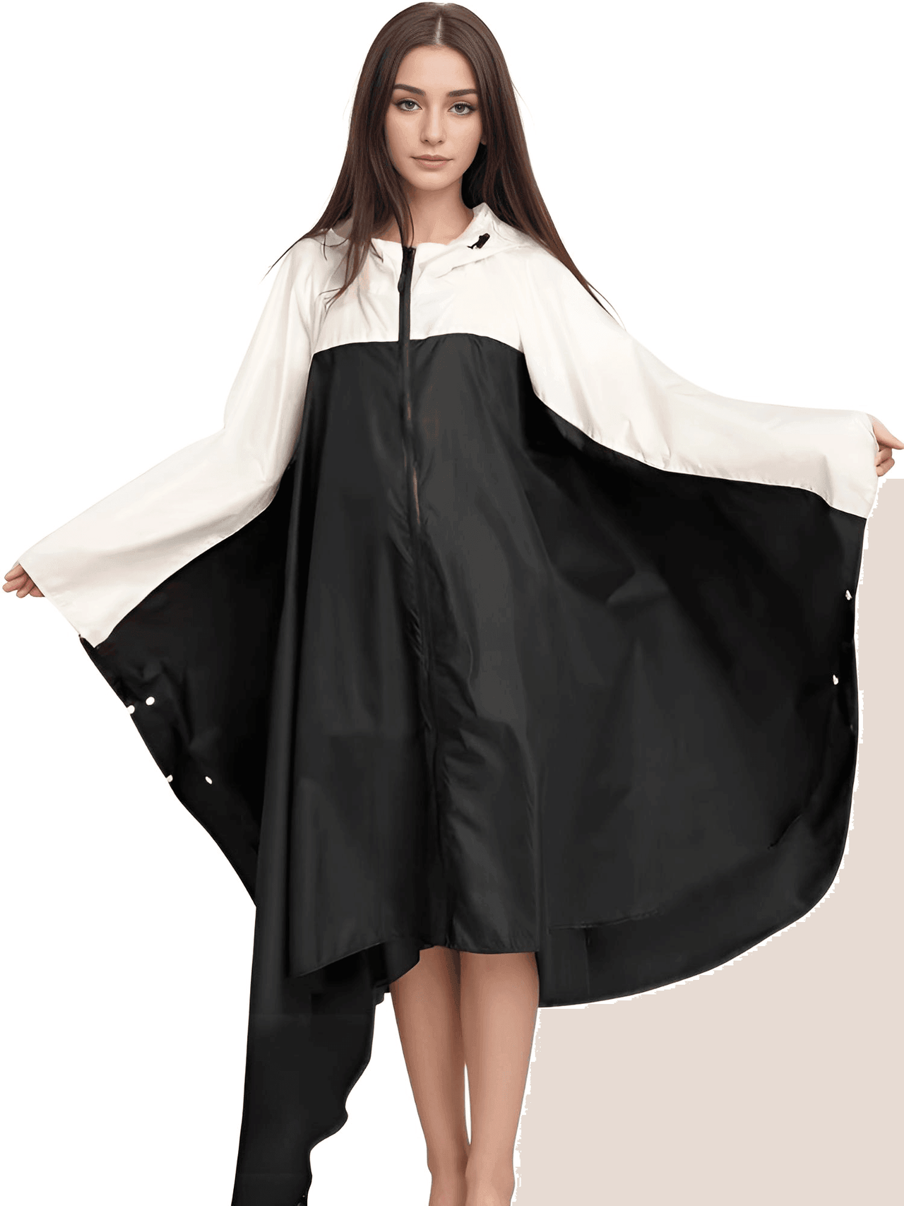 Women's Hooded Raincoat Waterproof Poncho -, Coats & Jackets , Drestiny , Australia, Beige, Black, Blue, Dark Blue, FR, Green, Light Brown, Navy, New Zealand, Off White, Pale Green, Pink, Ponchos, Raincoats, Deep Pink, Tan, United Kingdom, United States, White, Yellow , Drestiny , www.shopdrestiny.com