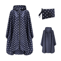 Thumbnail for Women's Hooded Raincoat Waterproof Poncho -, Coats & Jackets , Drestiny , Australia, Beige, Black, Blue, Dark Blue, FR, Green, Light Brown, Navy, New Zealand, Off White, Pale Green, Pink, Ponchos, Raincoats, Deep Pink, Tan, United Kingdom, United States, White, Yellow , Drestiny , www.shopdrestiny.com