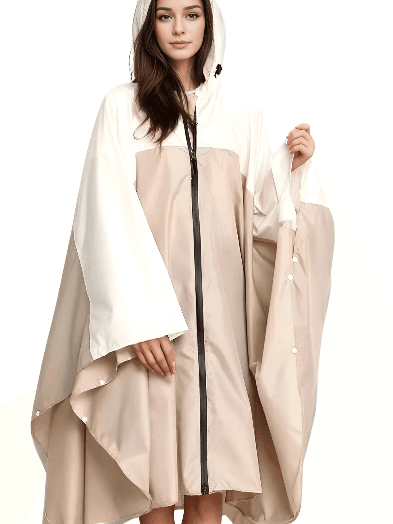 Women's Hooded Raincoat Waterproof Poncho -, Coats & Jackets , Drestiny , Australia, Beige, Black, Blue, Dark Blue, FR, Green, Light Brown, Navy, New Zealand, Off White, Pale Green, Pink, Ponchos, Raincoats, Deep Pink, Tan, United Kingdom, United States, White, Yellow , Drestiny , www.shopdrestiny.com
