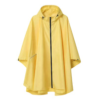 Thumbnail for Women's Hooded Yellow Raincoat Waterproof Poncho