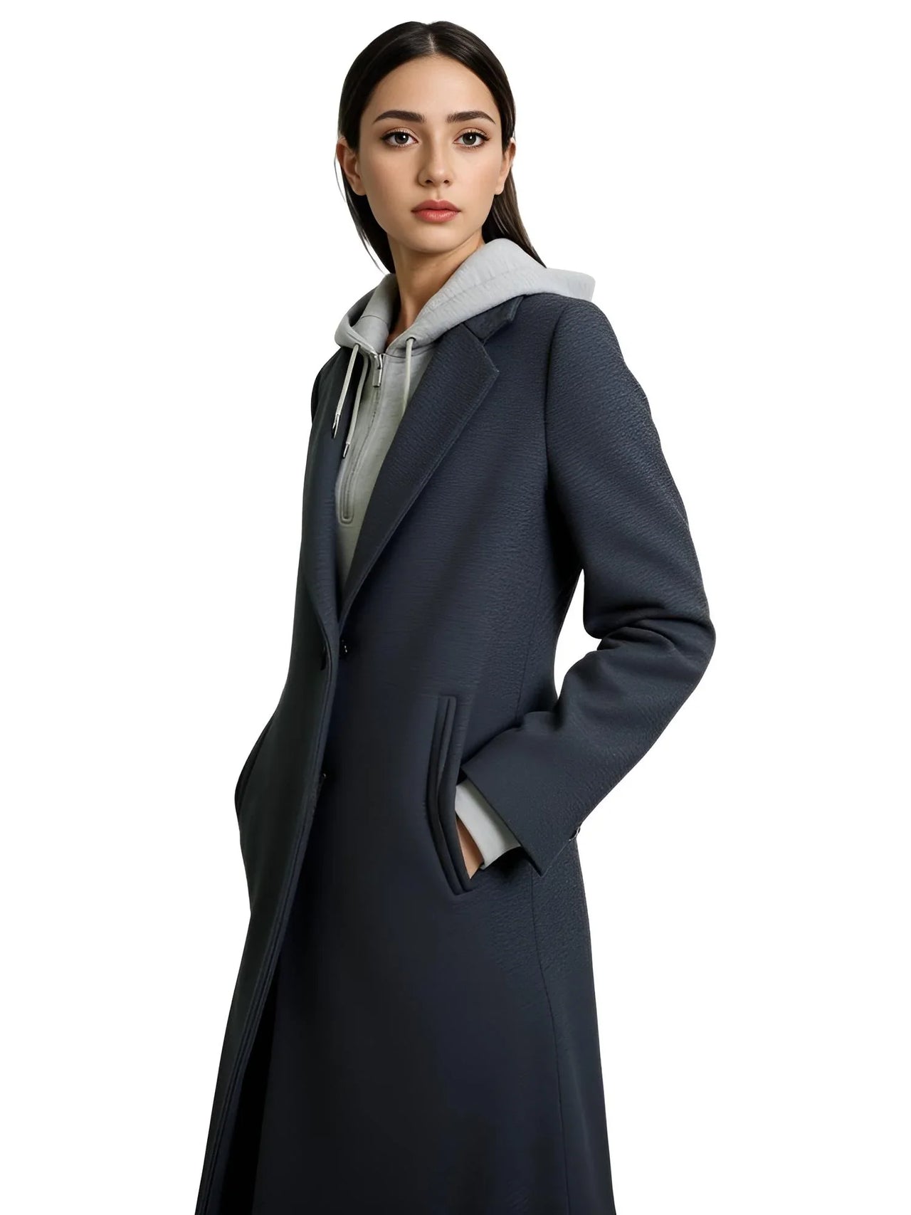Women's Hoodie Blazer Coat