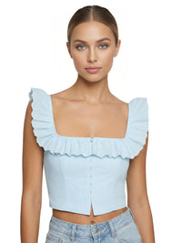 Thumbnail for Women's Lace-Up Corset Top Sexy Summer Crop Top Women's Lace Tank Top