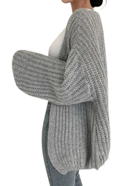 Thumbnail for Women's Lantern Sleeve Cardigan Sweater Casual Fall Streetwear Tops Chic Y2K Sweater