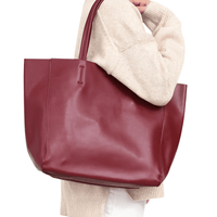 Thumbnail for Women's Large Capacity Real Leather Classic Tote Bag -, Handbags , Drestiny , Australia, Black, Blue, Brown, FR, Green, Grey, Handbags, Light Blue, Light Green, Pink, Purses, Tan, United Kingdom, United States, Wine Red, Yellow , Drestiny , www.shopdrestiny.com