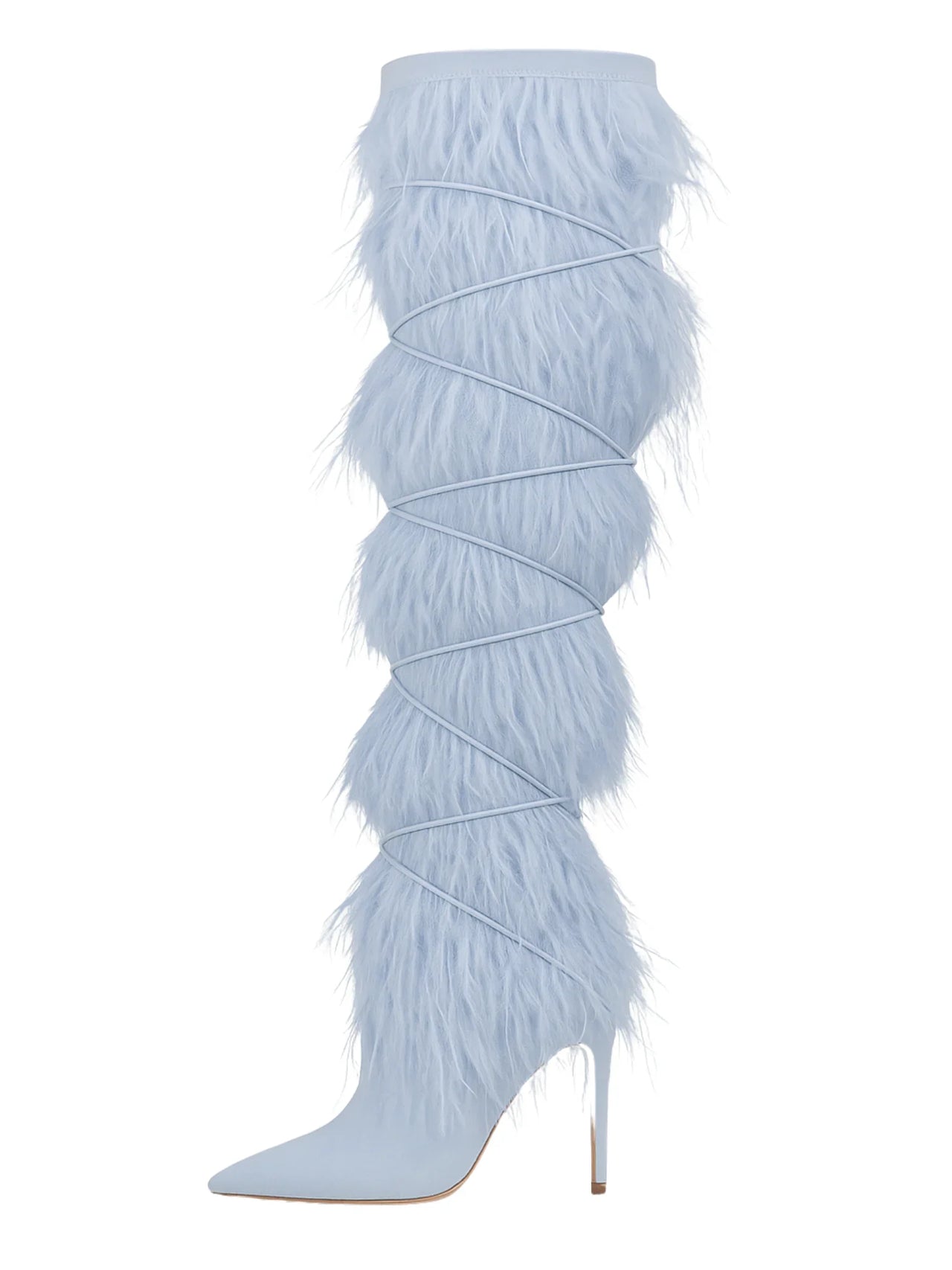 Women's Feather High Heel Boots