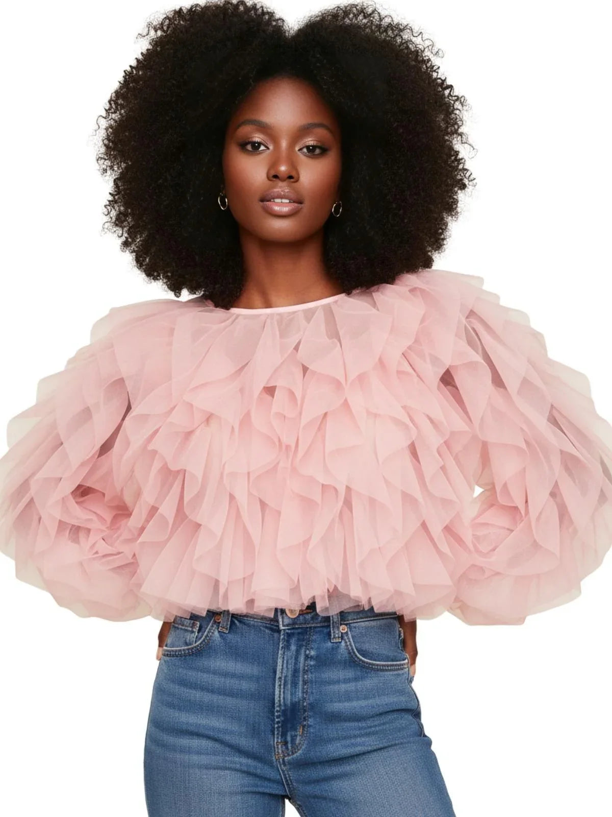 Women's Long-Sleeve Jellyfish Shirt O Neck Lantern Long Sleeve Solid Elegant Blouse Female Fashion New Jellyfish Style