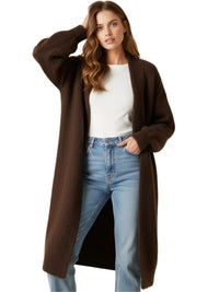 Thumbnail for Women's Long Fluffy Cardigan Sweater Coat